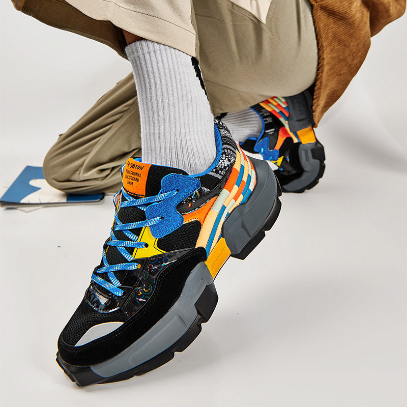 Celonox Multilayer Mosaic Platform Sneakers