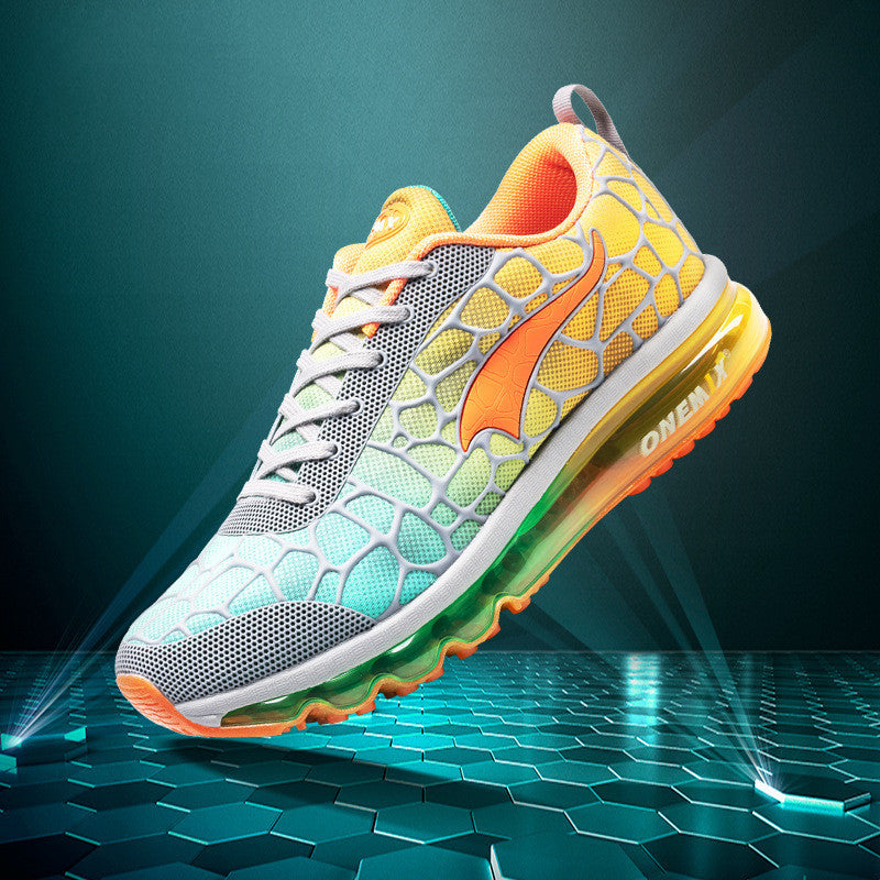 Celonox Multicolor Mesh & Grid-Vein Bubble-Sole Runners