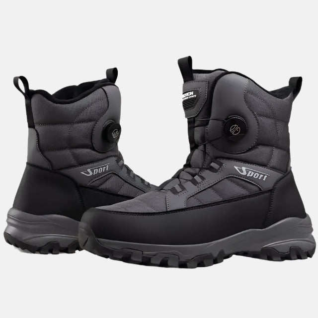 Men’s Rugged Winter Snow Boots with Enhanced Traction