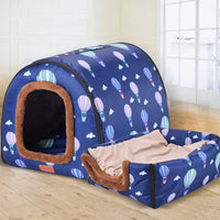 Foldable Pet House & Bed Set