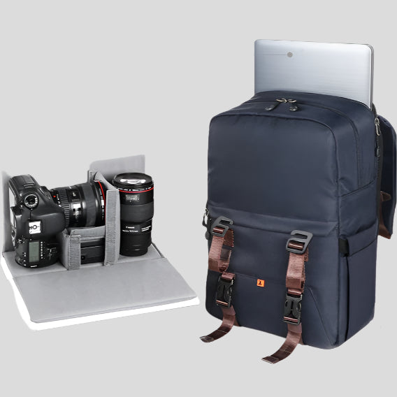 Celonox Vintage Roll‑Top Backpack