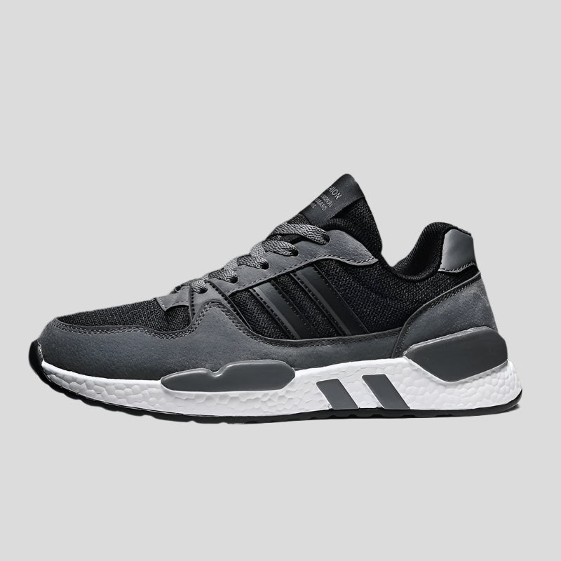 Celonox Grey Suede & Mesh Cushioned Runners