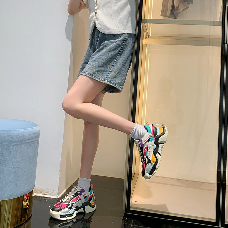 Celonox Multicolor Layered Chunky Sneakers