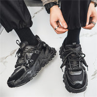 Celonox All-Green Strapped Chunky Sneakers