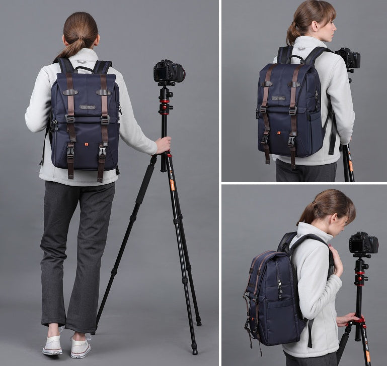 Celonox Vintage Roll‑Top Backpack