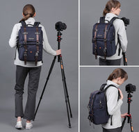 Celonox Vintage Roll‑Top Backpack