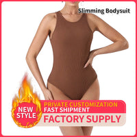 Women's Fashion Simple Solid Color Bodysuit