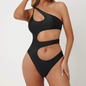 Women's Asymmetric Cut-Out One-Piece Swimsuit