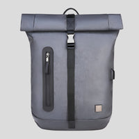 Celonox Textured Roll‑Top Anti‑Theft Backpack
