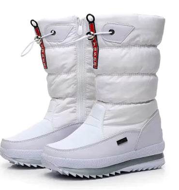 Women's Insulated Winter Snow Boots with Quilted Design