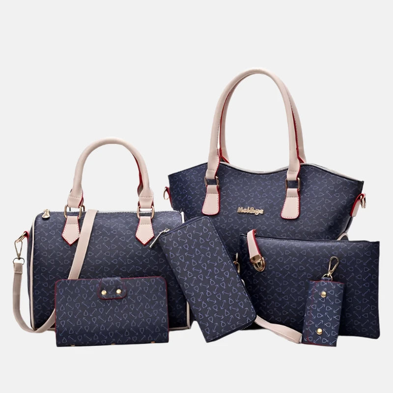 6-Piece Designer Handbag Set – Elegant & Versatile