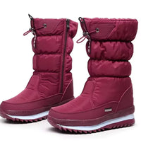 Winter thick waterproof and anti-ski boots