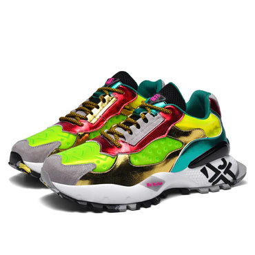 Neon Impact Trail Sneakers