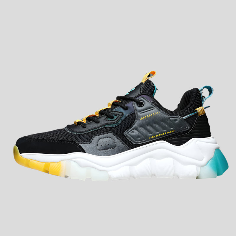 Celonox Black & Grey “I Do What I Want” Chunky Runners