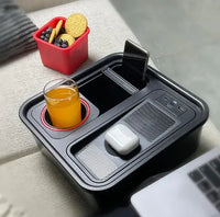 Multi-Functional Sofa Armrest Organizer with Phone Stand and Cup Holder