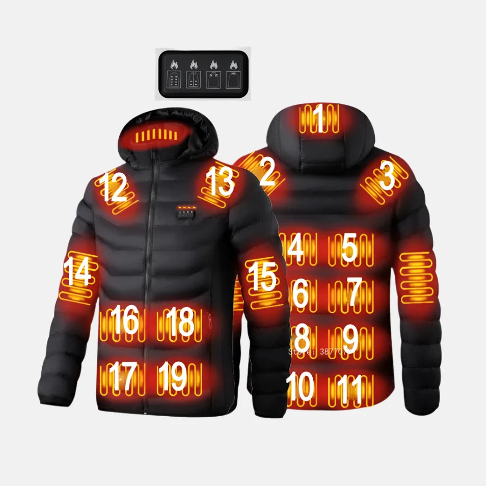 Heated Winter Jacket with Adjustable Temperature Control