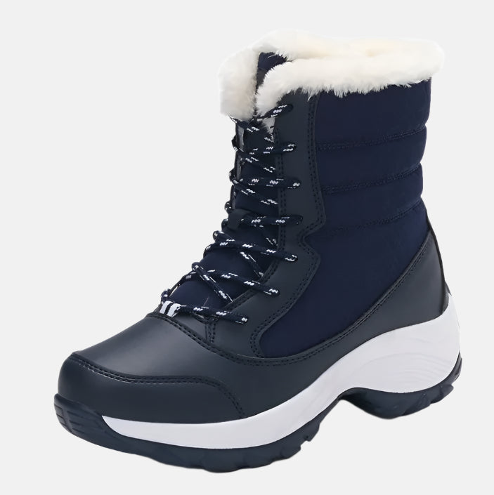 Women's Insulated Winter Snow Boots with Faux Fur Lining