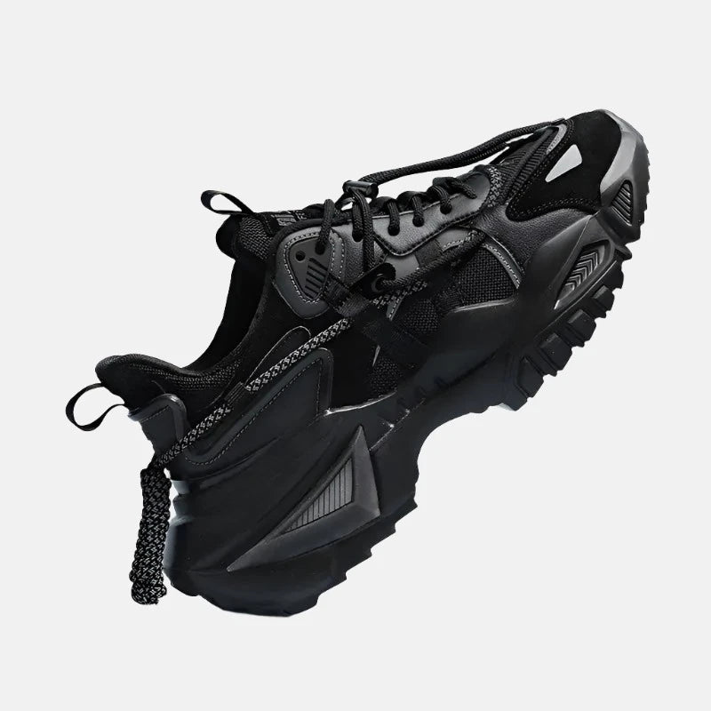 Futuristic Black Tactical Sneakers