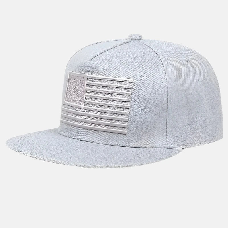 Patriotic American Flag Snapback Cap