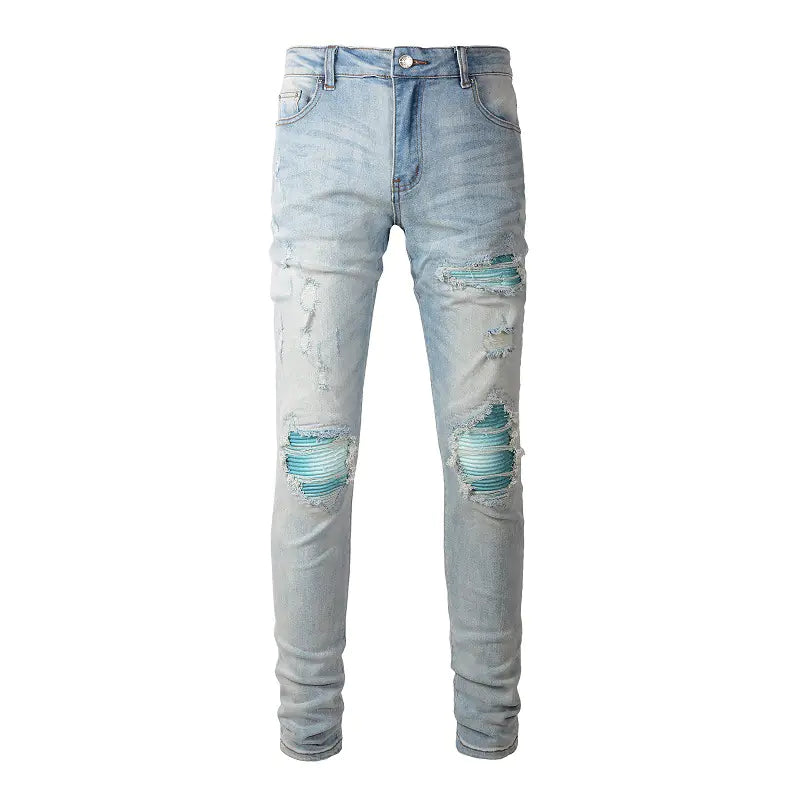 Men's Slim Fit Stretch Ripped Skinny Jeans