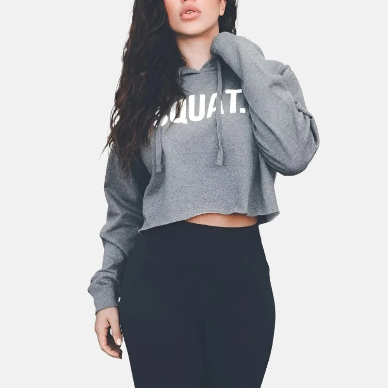 Introducing the SQUAT Crop Hoodie