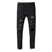 Midnight Shard Ripped Black Jeans