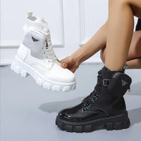 Women's Combat Platform Boots