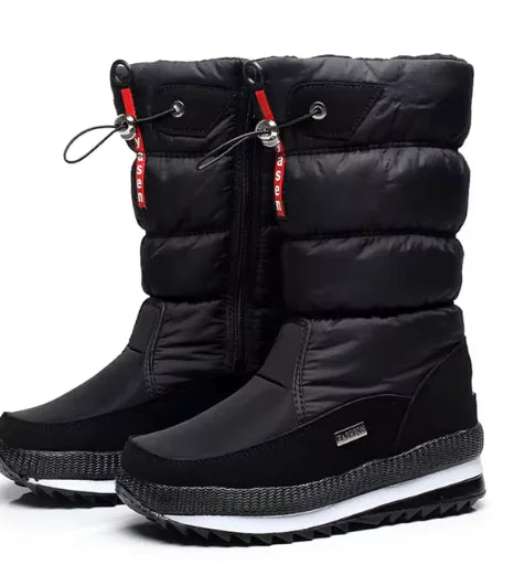 Winter thick waterproof and anti-ski boots