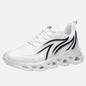 Men's Flame Printed Sneakers Flying Weave Sports Shoes