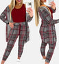 Women's Striped Two-Piece Knit Set