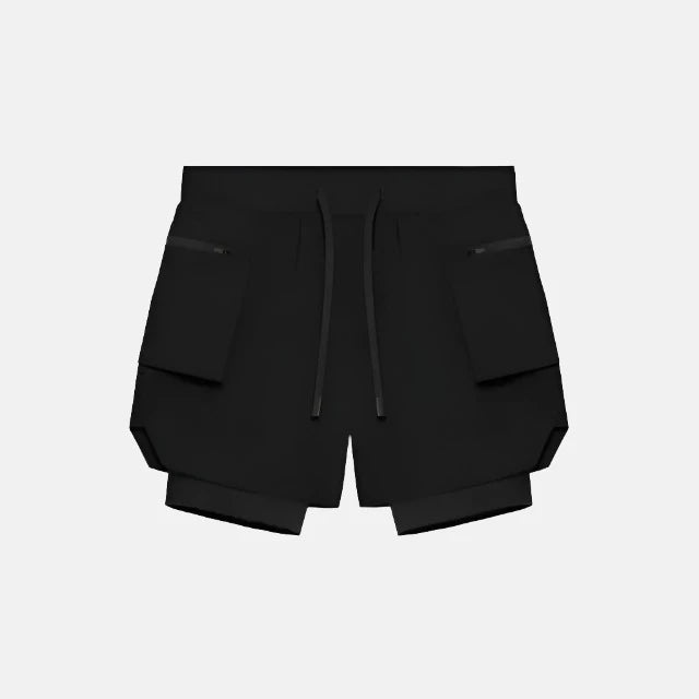 Fitness Cargo Shorts Set