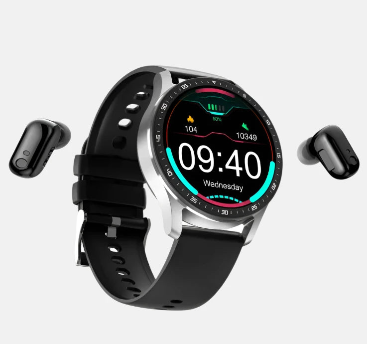 Smartwatch with Wireless Earbuds Combo