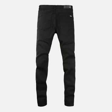 Men's Black Color Ripped Skinny Jeans