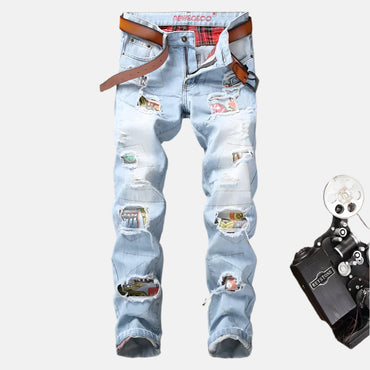 Street Legend Painted Patch Jeans