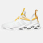 Men's Sleek Black and Yellow Running Shoes