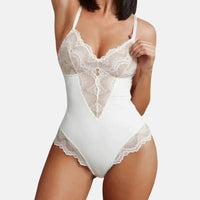 Elegant Lace Trim Bodysuit