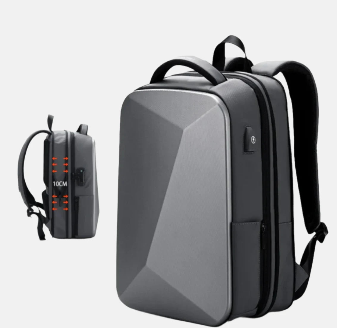 Expandable Anti-Theft Hard Shell Backpack