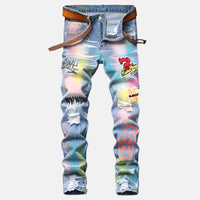 Urban Graffiti Spray Denim