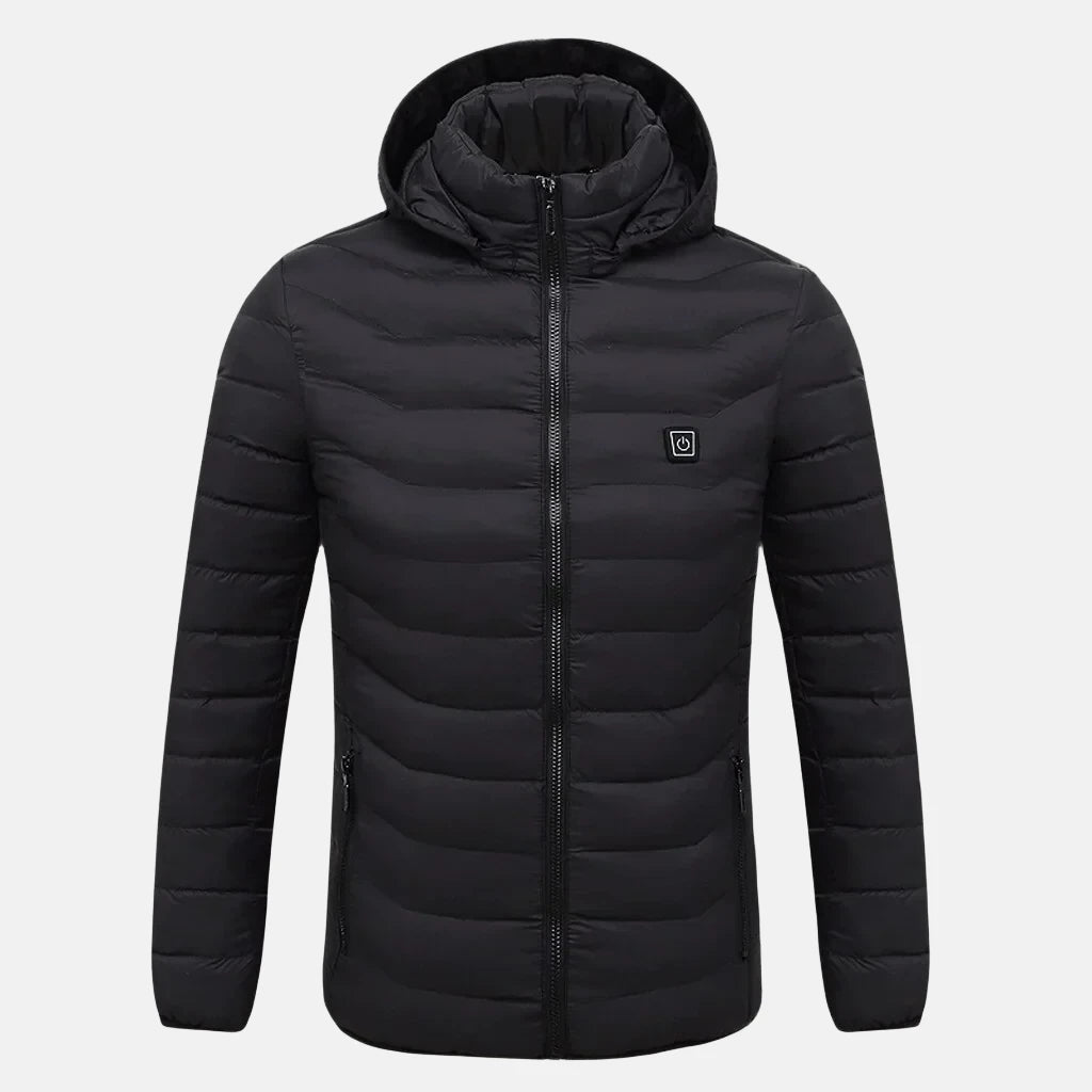 Heated Puffer Jacket with Hood