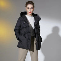 Warm Down Hooded Parka Coat