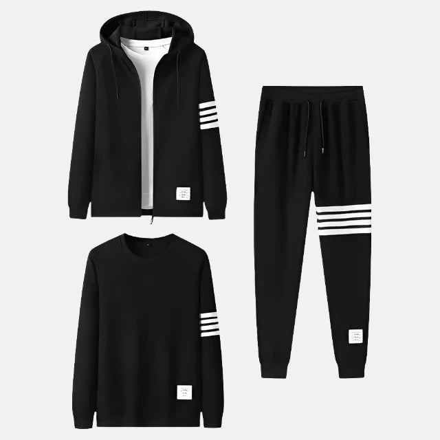 Men's 3-Piece Athletic Tracksuit Set