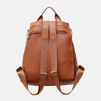 Premium Leather Waterproof Backpack