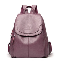 Women's Vintage Leather Backpack - Aussie