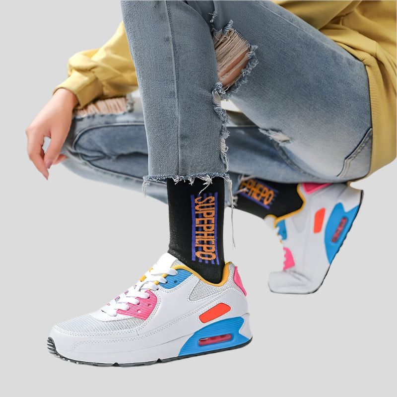 Celonox Multicolor Air-Pod Mesh Runners