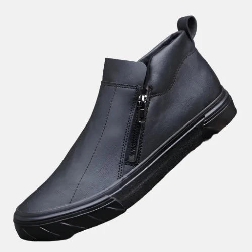 Men Vulcanized Leather Loafer Shoes