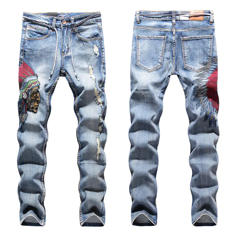 Warrior Spirit Distressed Denim