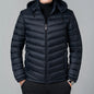 Men’s Lightweight Puffer Jacket with Hood