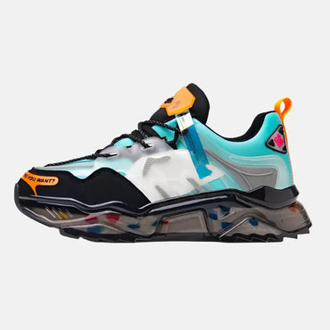 Men's Futuristic Multi-Color Sneakers