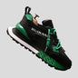 Premium Color-Block Mesh & Leather Sneakers
