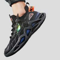 Celonox Dynamic-Cutout Knit Sneakers
